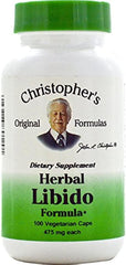 Christopher's Herbal Libido Formula - 475 mg - 100 Vegetarian Capsules