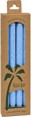 Aloha Bay Palm Tapers Light Blue Candles, Unscented, 4 Count
