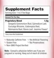 Bravo Tea Male Vitality Caffeine Free 20 Tea Bags