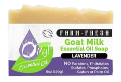 O My! Goat Milk Essential Oil Soap Bar | Made with Farm-Fresh Goat Milk | 100% Pure Essential Oils | Free of Parabens | Handcrafted in USA