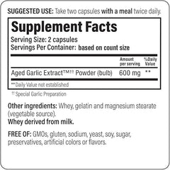 Kyolic Aged Garlic Extract Formula 100, Original Cardiovascular, 200 Capsules (Packaging May Vary)