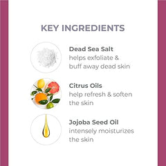 DERMA E Microdermabrasion Scrub with Dead Sea Salt & Citrus Essential Oils � Facial Exfoliating Scrub Smooths, Revitalizes and Renews � Ideal for Scars and Wrinkles, 2oz