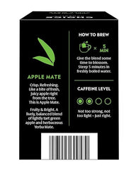 Choice Organics - Organic Apple Mate Tea (3 Pack) - Compostable - Contains Caffeine - 48 Organic Yerba Mate Tea Bags