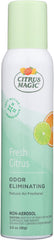 Citrus Magic Natural Odor Eliminating Air Freshener Spray, Fresh Citrus, 3-Ounce