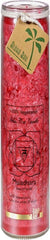 Aloha Bay Unscented Chakra Jar Money Muladhara Candle, Red