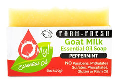 O My! Goat Milk Essential Oil Soap Bar | Made with Farm-Fresh Goat Milk | 100% Pure Essential Oils | Free of Parabens | Handcrafted in USA