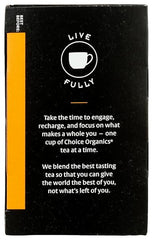 Choice Organics - Organic Mandarin Ginger Tea (1 Pack) - Organic Herbal Tea - 16 Tea Bags