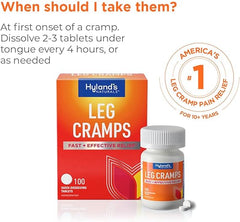 Hyland's Leg Cramp Tablets, Natural Relief of Calf, Leg and Foot Cramp, Quick Dissolving Tablets, 100 Count