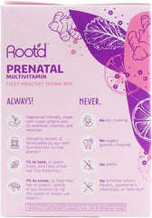 Root'd - Prenatal Multivitamin Fizzy Healthy Drink Mix Lemon Ginger - 24 Stick Pack(s)