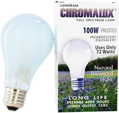 Chromalux H&PC-67531, 1 Count (Pack of 1), Light Bulb Frosted Full Spectrum (100 Watt)
