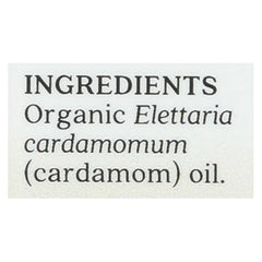 Aura Cacia Certified Organic Pure Cardamom Essential Oil | 0.25 fl. oz. | Elettaria cardamomum