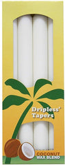 Aloha Bay Palm Tapers, White, 4 Count