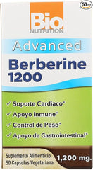Bio Nutrition, Advanced Berberine 1200, 50 Capsules Pack of 1