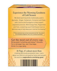 Yogi Tea, Cold Season, 16 Count