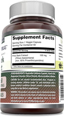 Amazing Formulas Pine bark extract 100mg 60 Veggie Capsules | Non-GMO | Gluten Free | Made in USA | Suitable for Vegetarians