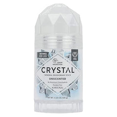 CRYSTAL Deodorant Stick, Unscented, 4.25 Ounce, White
