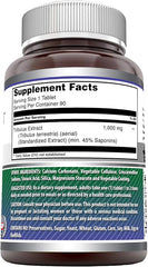 Amazing Formulas Tribulus Extract 1000 MG Tablets Supplement | Non-GMO | Gluten Free | Made in USA (90)