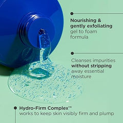 Andalou Naturals Body Wash, Deep Hydration Shower Gel, Ultra-Nourishing Skin Care for Dry Skin with Hyaluronic Acid & Ceramides, Gentle Exfoliating Body Wash for Softer, Glowing Skin, 8.5 fl oz