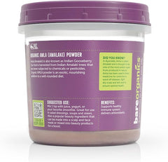 BareOrganics Amla, Indian Gooseberry & Superfood Powder, Dietary Supplement, 8 Oz