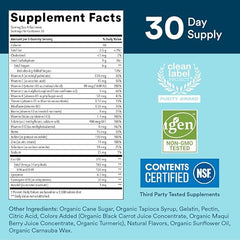 SmartyPants Multivitamin for Men, Gummies: Omega 3 Fish Oil (EPA/DHA), Methylfolate, CoQ10, Vitamin D3, C, Vitamin B12, B6, Vitamin A, K & Zinc for Immune Support, 180 Gummies (30 Day Supply)