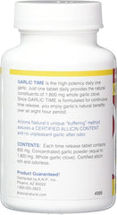 Arizona Natural Garlic TR 1800 mg Time-Released Tabs, 90 Count