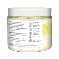 Aura Cacia Aromatherapy Mineral Bath, Tranquil Chamomile, 16 ounce jar