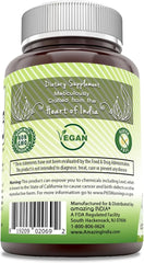Amazing India Organic Tribulus Supplement | 630 Mg per Serving | 120 Veggie Capsules | Non-GMO | Gluten-Free