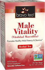 Bravo Tea Male Vitality Caffeine Free 20 Tea Bags