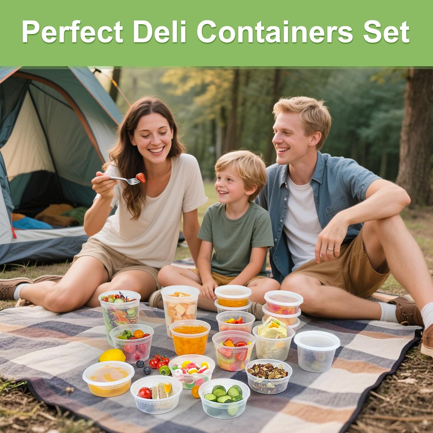 50 Pack (100-Piece) 32 oz Meal Prep Containers Reusable with Easy Open Lids, Sturdy Leakproof Food Safe, Microwave Freezer Dishwasher Safe, To Go Take Out Plastic Food Storage Pans with Lids, Black