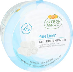 Citrus Magic Odor Absorbing Solid Air Freshener, 1.25 Pound (Pack of 1), Pure Linen, 20 Ounce
