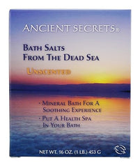 ANCIENT SECRETS Bath Salts from the Dead Sea, Unscented, 16 Ounce