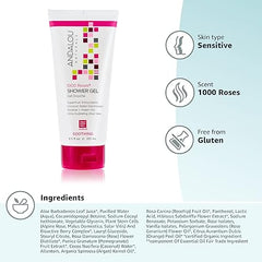 Andalou Naturals 1000 Roses Soothing Shower Gel, 8.5 Ounce