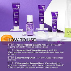 Andalou Naturals, On The Go Essentials - The AGE DEFYING Routine, Travel Friendly, TSA- Approved, Reusable Bag (4 Pcs)