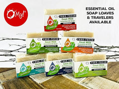 O My! Goat Milk Essential Oil Soap Bar | Made with Farm-Fresh Goat Milk | 100% Pure Essential Oils | Free of Parabens | Handcrafted in USA