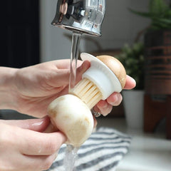 Full Circle FunGuy, 2 in 1 Mushroom Cleaning Brush, White