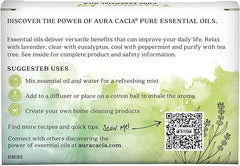 Aura Cacia Discover Essential Oils Kit, 4-Pack, Lavender, Eucalyptus, Peppermint & Tea Tree Oils, Excellent Starter Set