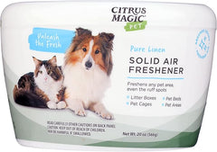 Citrus Magic Pet Odor Absorbing Solid Air Freshener, Pure Linen, 20-Ounce