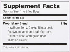 Bravo Tea Cholesterol Health Herbal Tea Caffeine Free, 20 Tea Bags