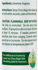 Citrus Magic Natural Odor Eliminating Air Freshener Spray, Lemonberry, 3-Ounce