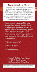Bravo Tea Absolute Panax Ginseng Tea, Caffeine Free, 20 Tea Bags