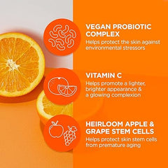 Andalou Naturals, On The Go Essentials - The BRIGHTENING Routine, Travel Friendly, TSA- Approved, Reusable Bag (4 Pcs)
