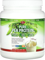 Olympian Labs Pea Protein Powder, Unflavored - 25g of Protein, Plant Based Vegan Friendly, Low Net Carbs, Gluten Free, Lactose Free, No Sugar Added, and Soy Free