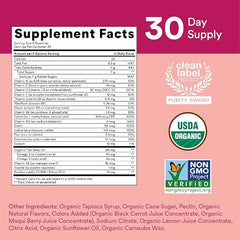 SmartyPants Organic Women's Multivitamin Gummies: Biotin, Probiotics, Methylfolate, Omega 3 (ALA), Vitamin D3, C, Vitamin B12, B6, Vitamin A, K & Zinc, Gluten Free, 120 Count (30 Day Supply)