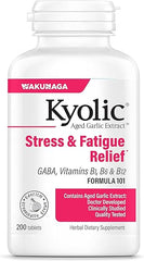 Kyolic Aged Garlic Extract Formula 101, Stress and Fatigue Relief, 200 Tablets (Packaging May Vary)