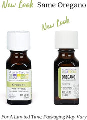 Aura Cacia 100% Pure Oregano Essential Oil, GC/MS Tested for Purity, 15 ml, Origanum vulgare, 0.5 Fl Oz
