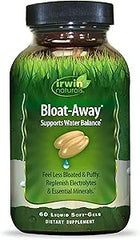 Irwin Naturals Bloat-Away - Water Balance Support - Replenish Electrolytes & Essential Minerals - 60 Liquid Soft-Gels