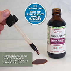 Quantum Health Immune Support Elderberry Echinacea Goldenseal Liquid Extract - Daily Wellness Herbal Immunity Formula for Women & Men - High Dose, Fast Absorption Tincture - 2 Fl Oz