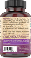 DEVA Vegan Tributyrin Supplement - Butyrate Precursor, Gut Barrier Support, Butyric Acid, 500 MG Vegan Capsules, Leaky Gut Support, Digestion, 90 Count