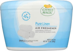 Citrus Magic Odor Absorbing Solid Air Freshener, 1.25 Pound (Pack of 1), Pure Linen, 20 Ounce