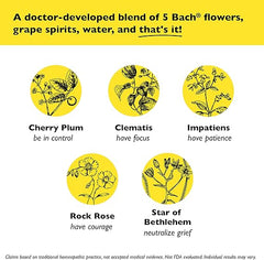 Bach RESCUE REMEDY KIDS Dropper 10mL, Natural Stress Relief, Homeopathic Flower Essence, Vegan, Gluten & Sugar-Free, Kid-friendly, Non-alcohol Formula